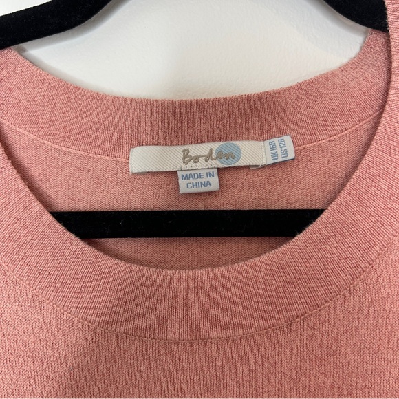 Boden Rosemary Dress Striped Knit Sweater Dress Pink Brown Size 12 - Picture 8 of 10